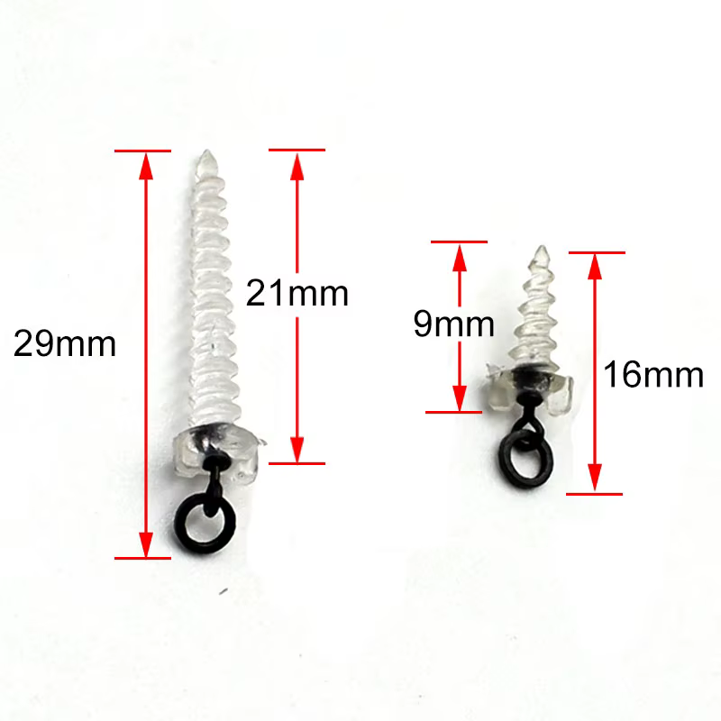 Tornillo Boilie con Anillo Giratorio para D-Rig y Chod