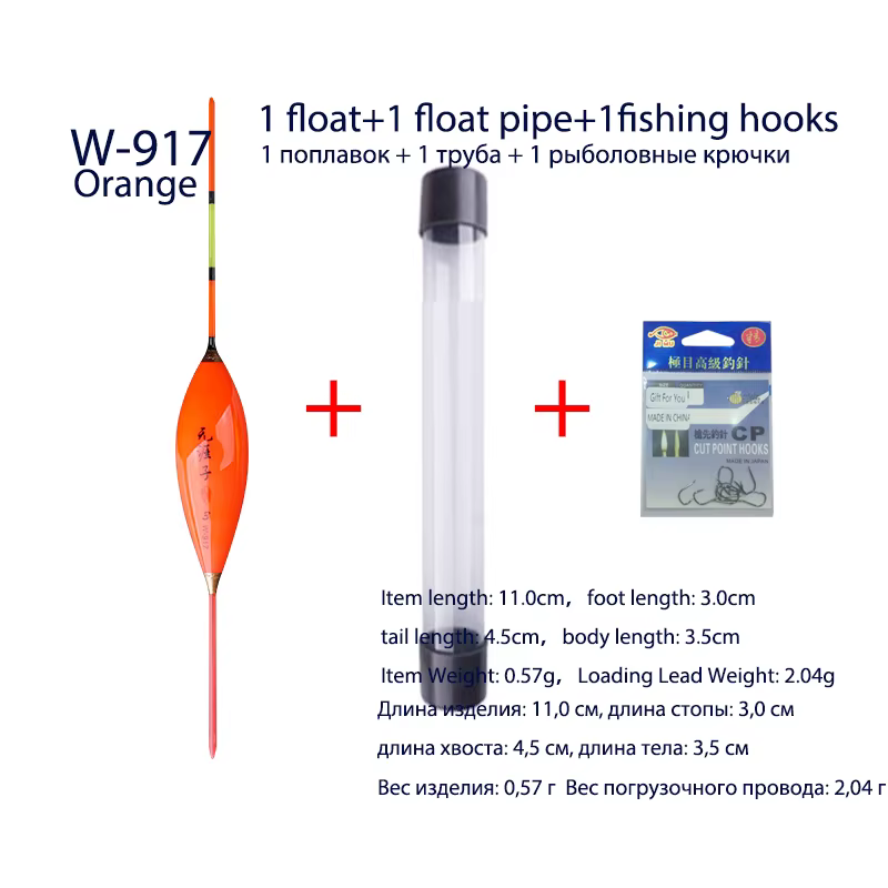 Flotador de pesca Bobber Nano – Set agua dulce con anzuelos - imagen 4