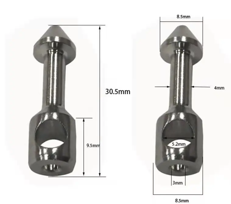 Banda de pesca submarina acero inoxidable 316 con inserciones Wishbone