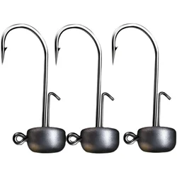 Anzuelo NED Jig Head con soporte anticaída – Cola en T con plomo para vinilo