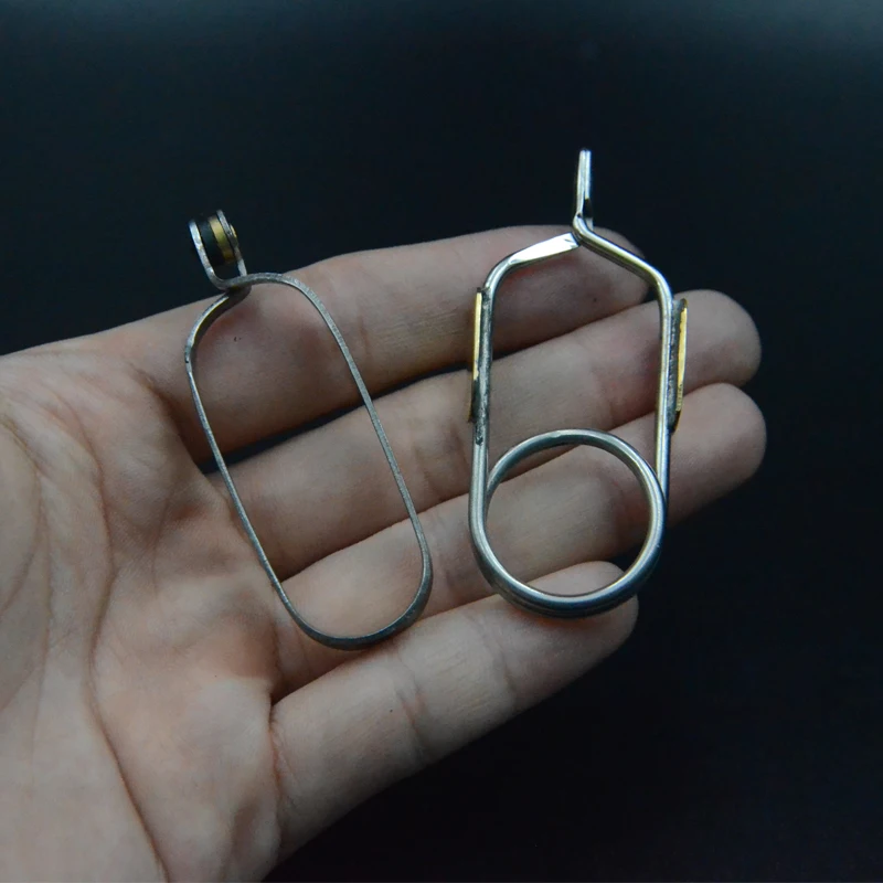 Alicates Hackle inglés – Clips inoxidables para atar moscas - imagen 4