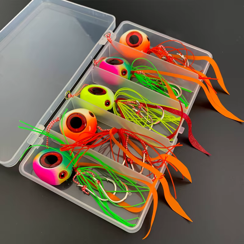 Kit completo de señuelos Kabura Inchiku TEASER con variedad de pesos y colores