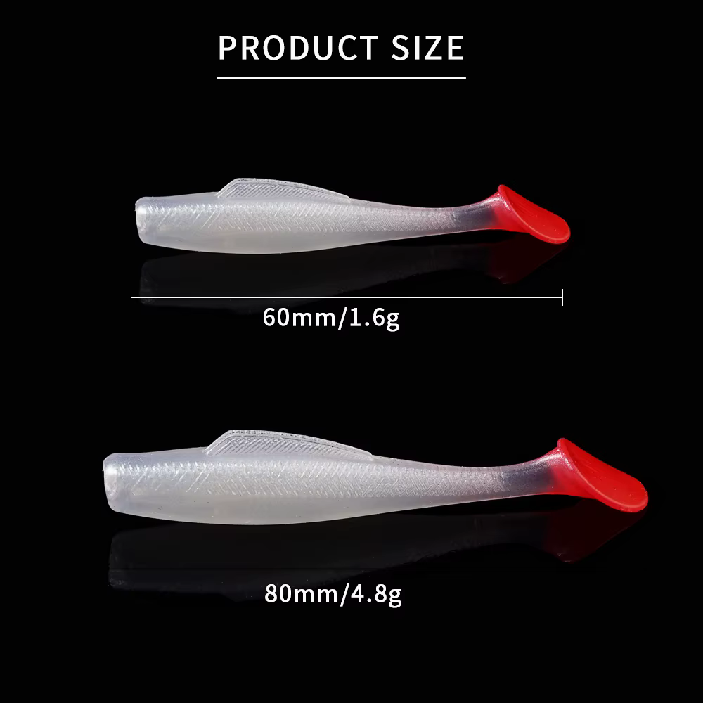 SUNMILE Señuelos blandos 6-8cm para lubina y perca - imagen 4
