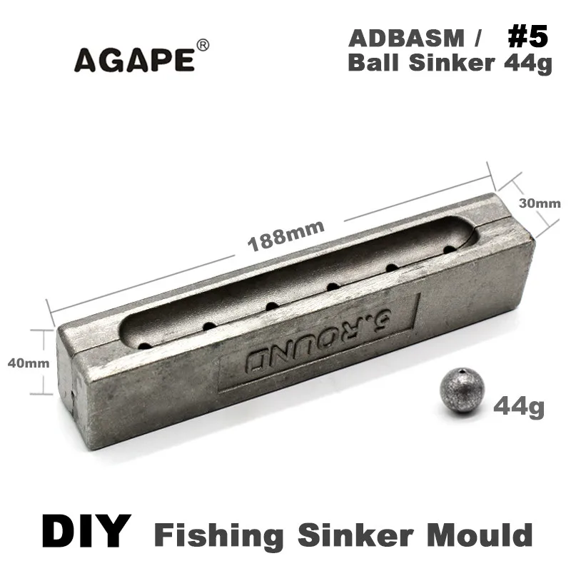 Agape ADBASM molde DIY para plomos de pesca con celdas