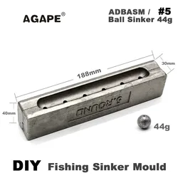 Agape ADBASM molde DIY para plomos de pesca con celdas