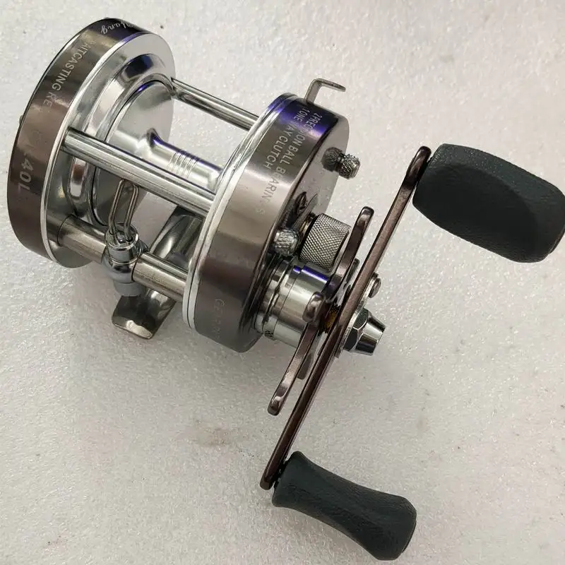 Carrete de pesca tambor metálico CL60A duradero para agua salada - imagen 3