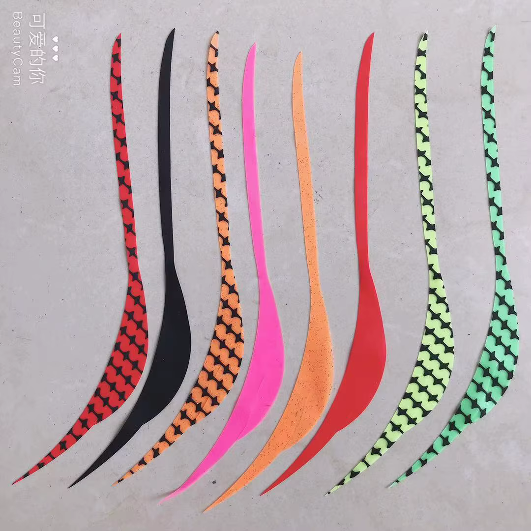 Faldón de silicona en varios colores para pesca y manualidades