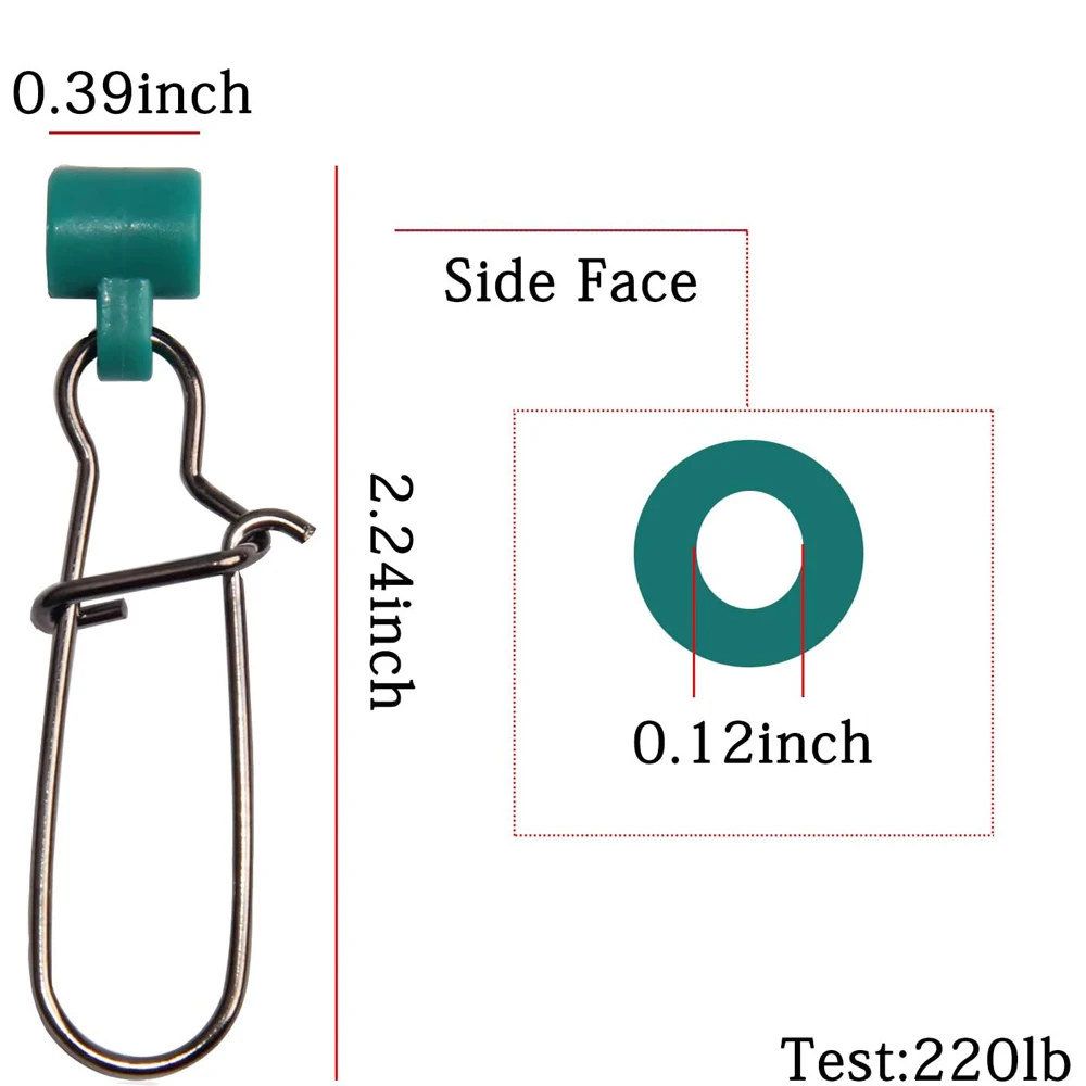 Deslizantes de plomo para agua salada con broche de seguridad - imagen 4