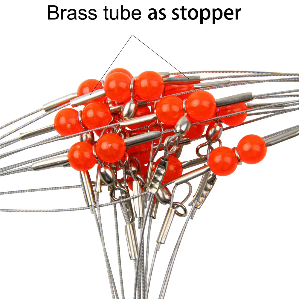 Conector de tubo de cobre negro para pesca – Manga de crimpado