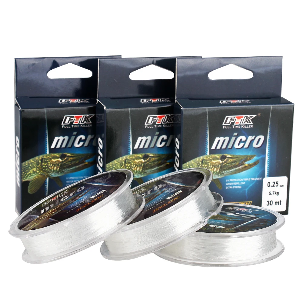 FTK Sedal nailon transparente 2,9-12,5 LB para lubina y carpa - imagen 5