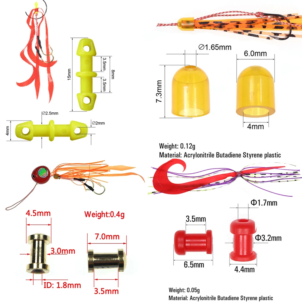 Anzuelos Jig Wifreo con faldas de silicona para pargo - imagen 2
