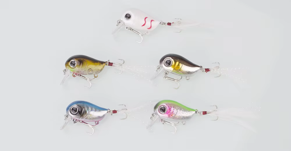 Crankbait wake bait en acción sobre el agua