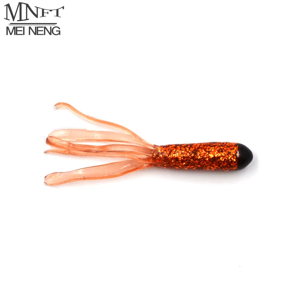 Cebo gusano artificial lubina MNFT – Silicona tricolor para mar - imagen 4