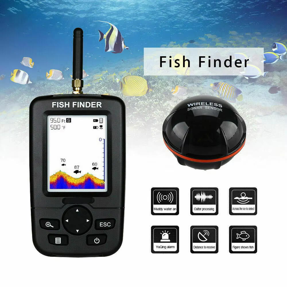 Localizador de peces con pantalla LCD
