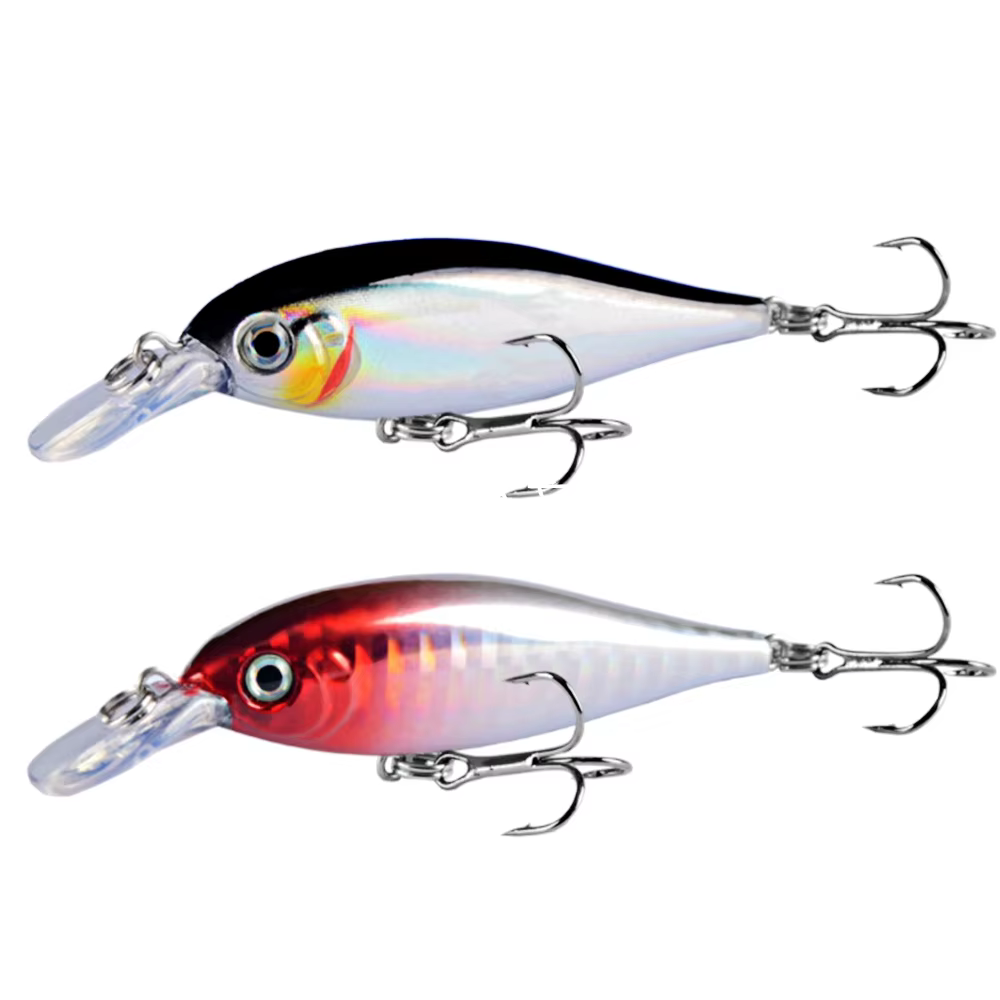 Wobbler Minnow 75mm 6g – Ojos 3D para curricán de lubina - imagen 3