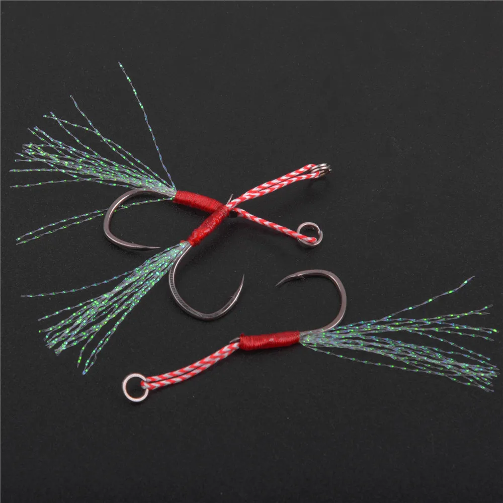 Anzuelos de asistencia triples con púas para jigging lento – Agua salada - imagen 4