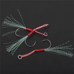 Anzuelos de asistencia triples con púas para jigging lento – Agua salada