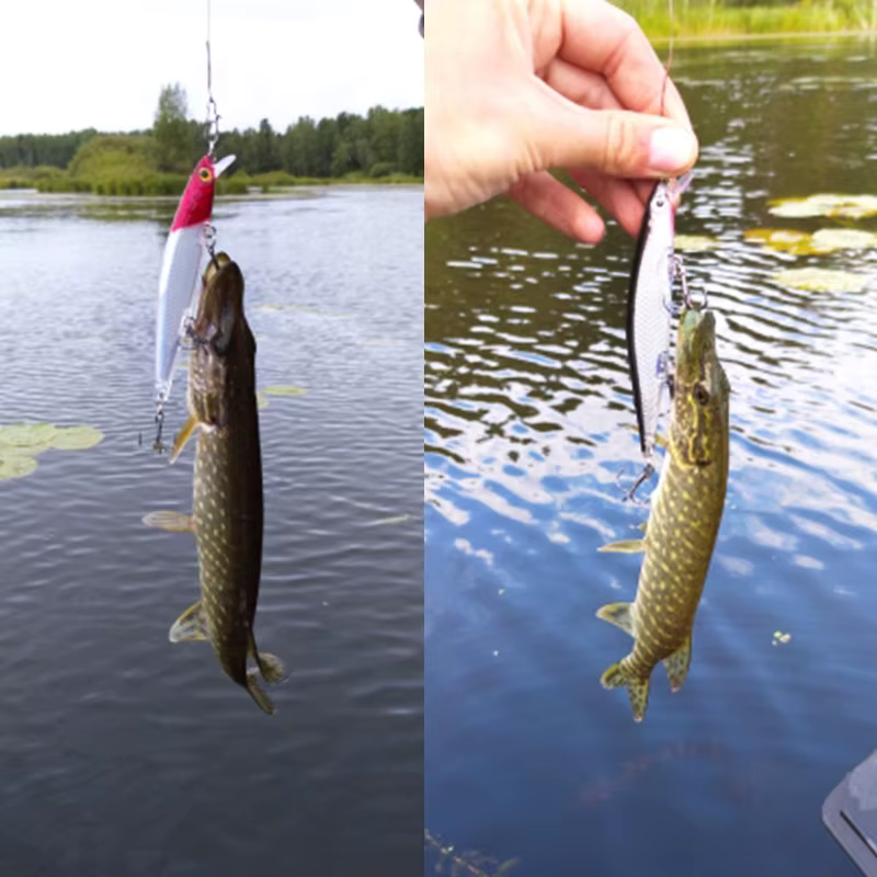 Proleurre Crazy Wobbler – Señuelo crankbait minnow hundido - imagen 3