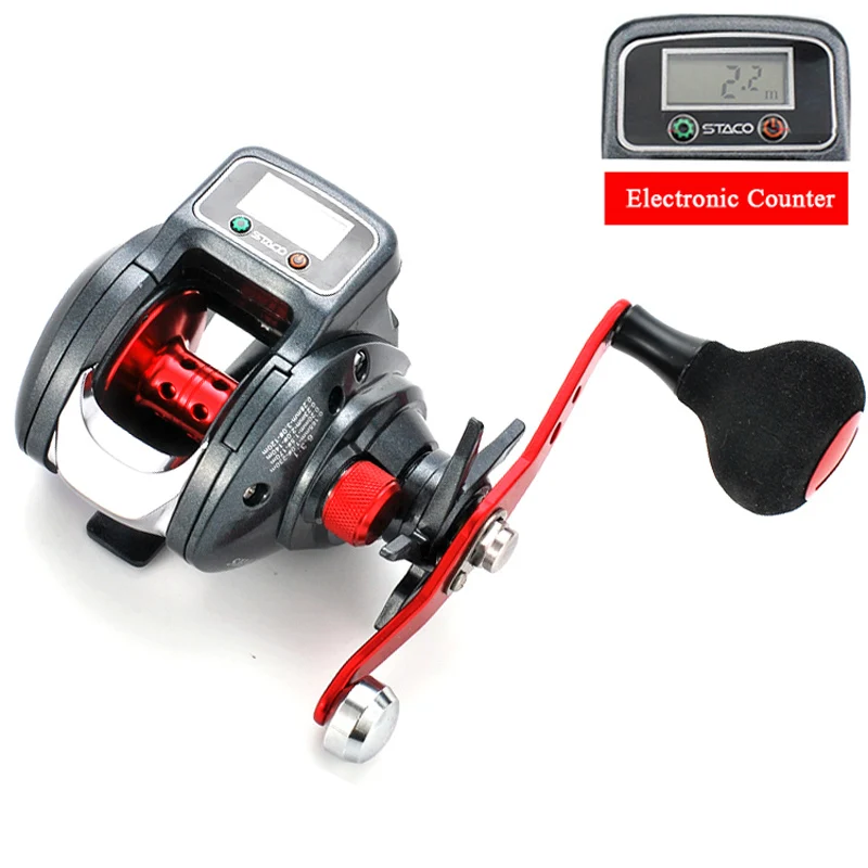 Carrete baitcasting con contador digital de línea perfil bajo - imagen 2