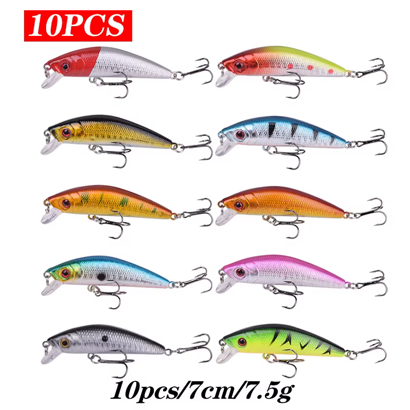 Proleurre Crazy Wobbler – Señuelo crankbait minnow hundido - imagen 5