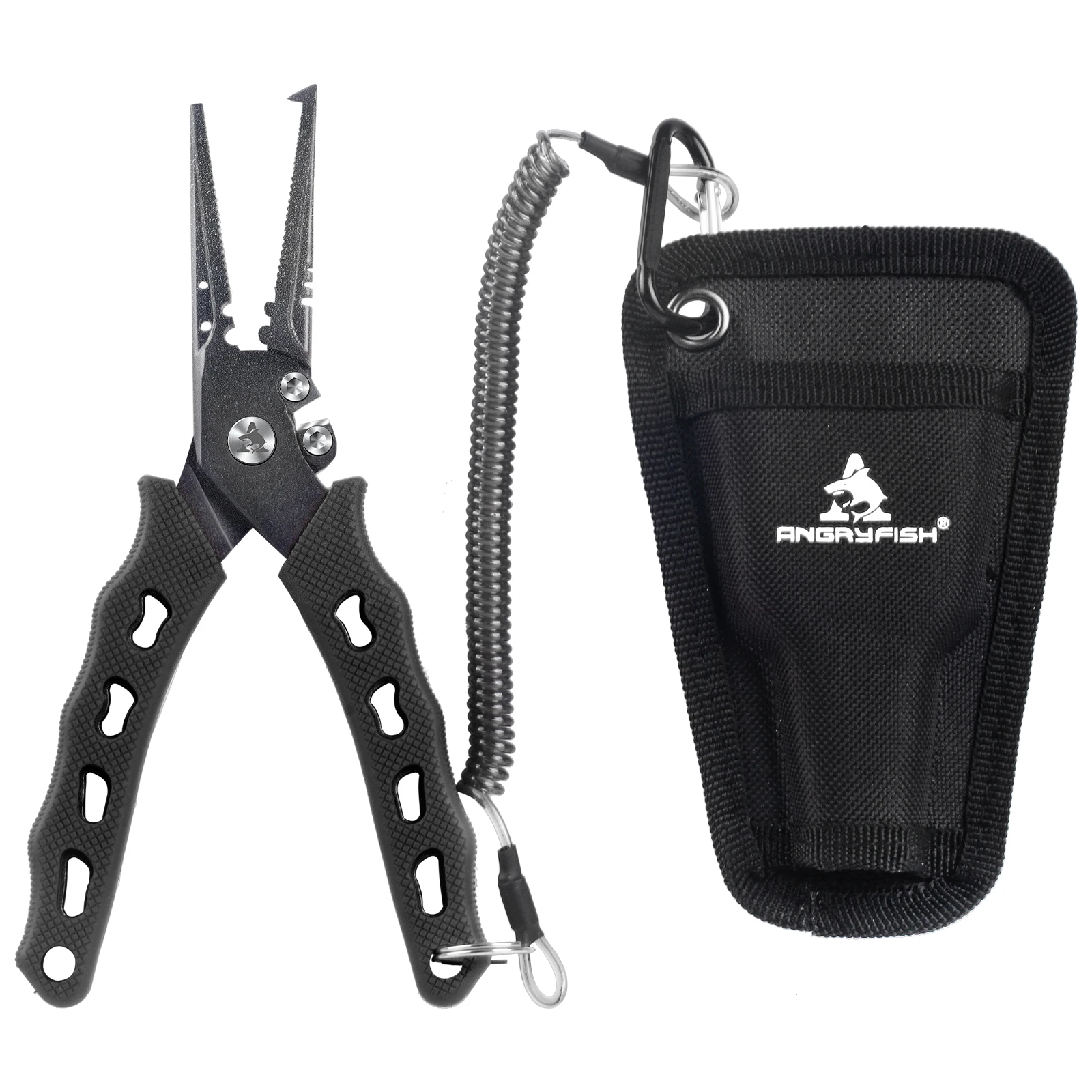 Angryfish Alicates de pesca inox cortadores trenza removedor anzuelos - imagen 3
