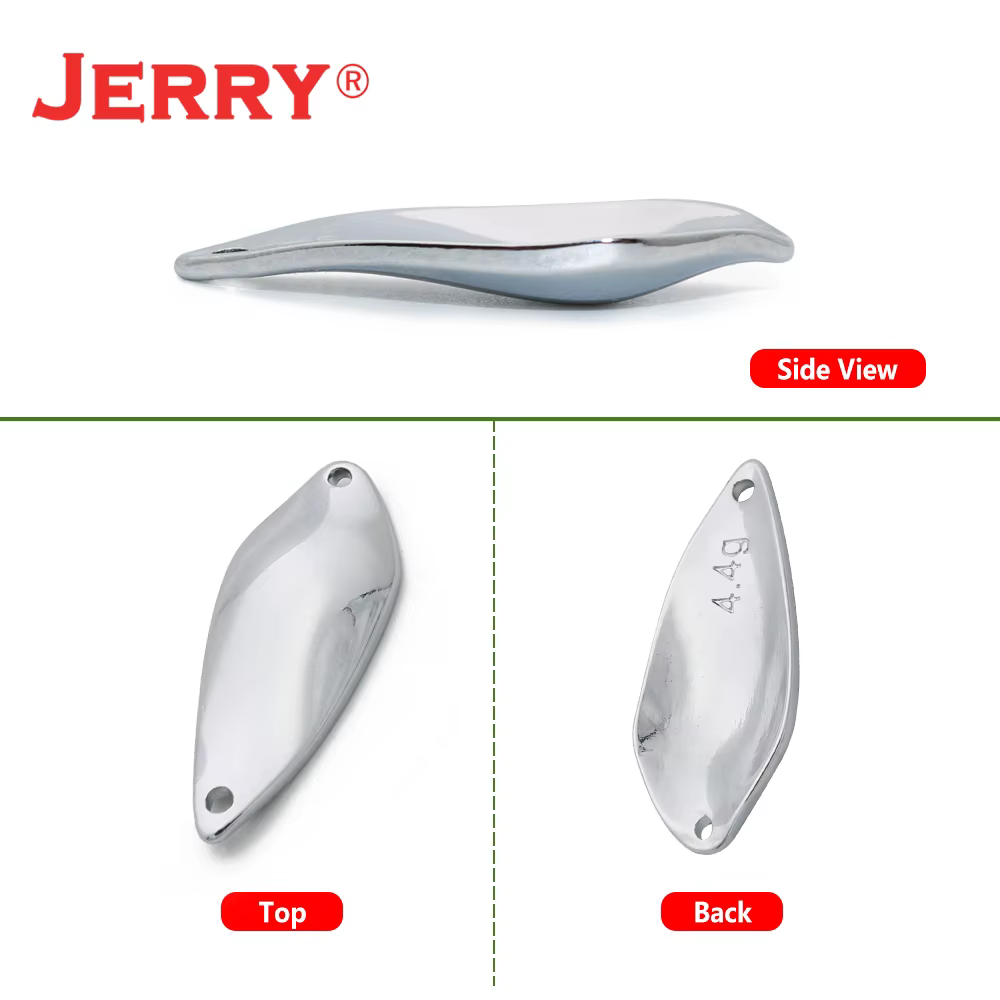 Jerry Ares Cuchara Trucha Giratoria Micro Metal Sin Pintar - imagen 2