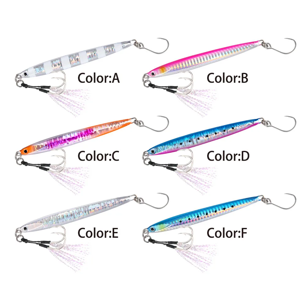 WEIHAI FSTK cuchara de jigging metálica larga súper delgada 20-30G - imagen 3