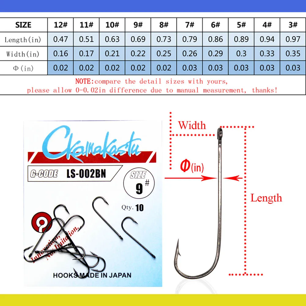 Anzuelo Gamakatsu LS-002BN – Vástago largo para carpa con púas - imagen 5