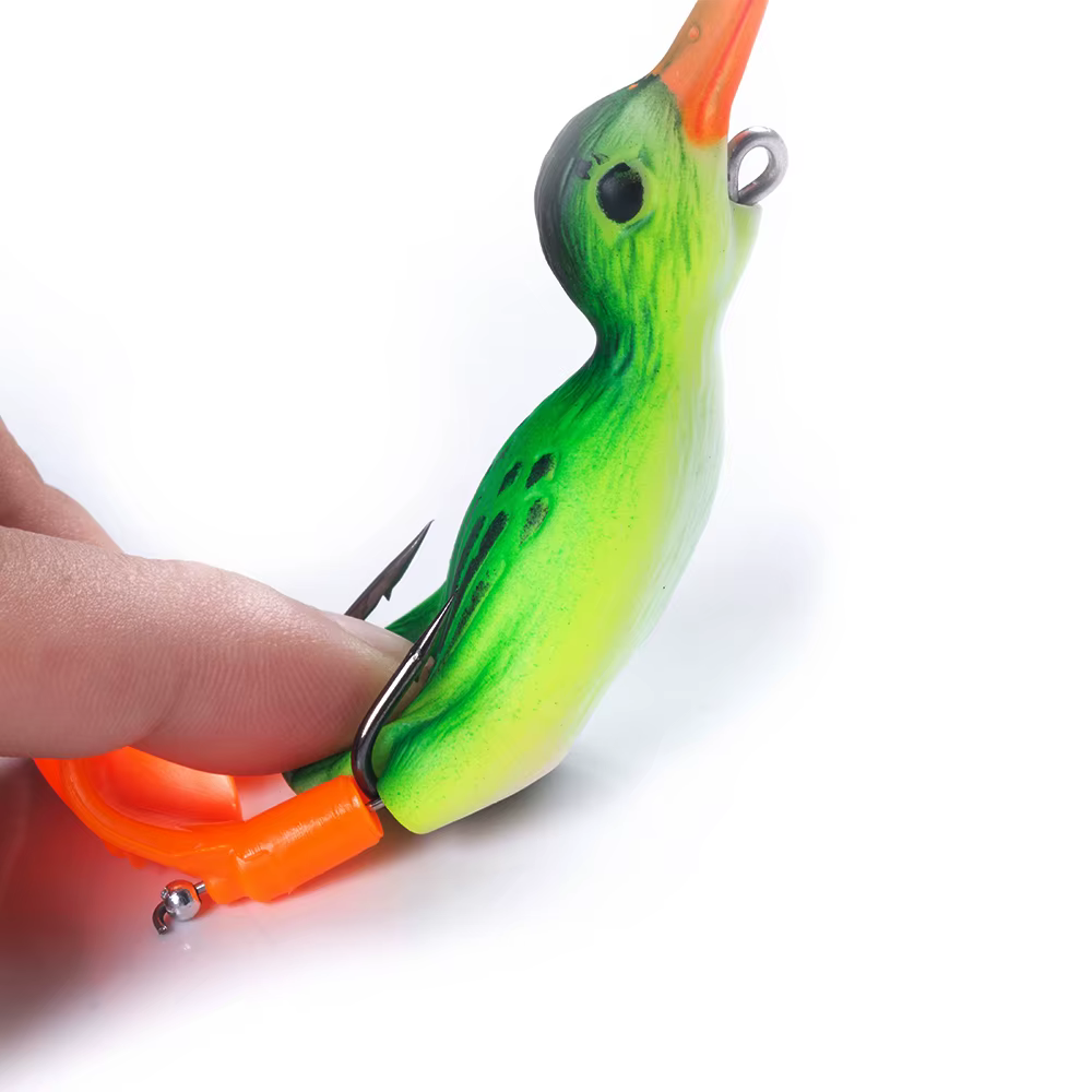 Señuelo blando de superficie pato y rana flotante para lubina, lucio - imagen 4