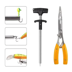Alicates de pesca inoxidables con extractor anzuelo