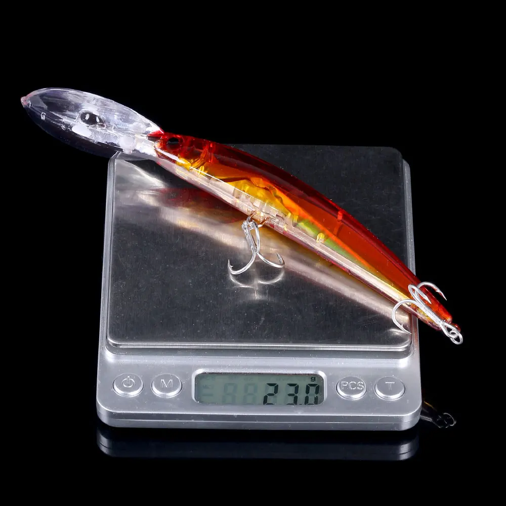 HENGJIA Minnow crankbait – Ojos realistas 3D