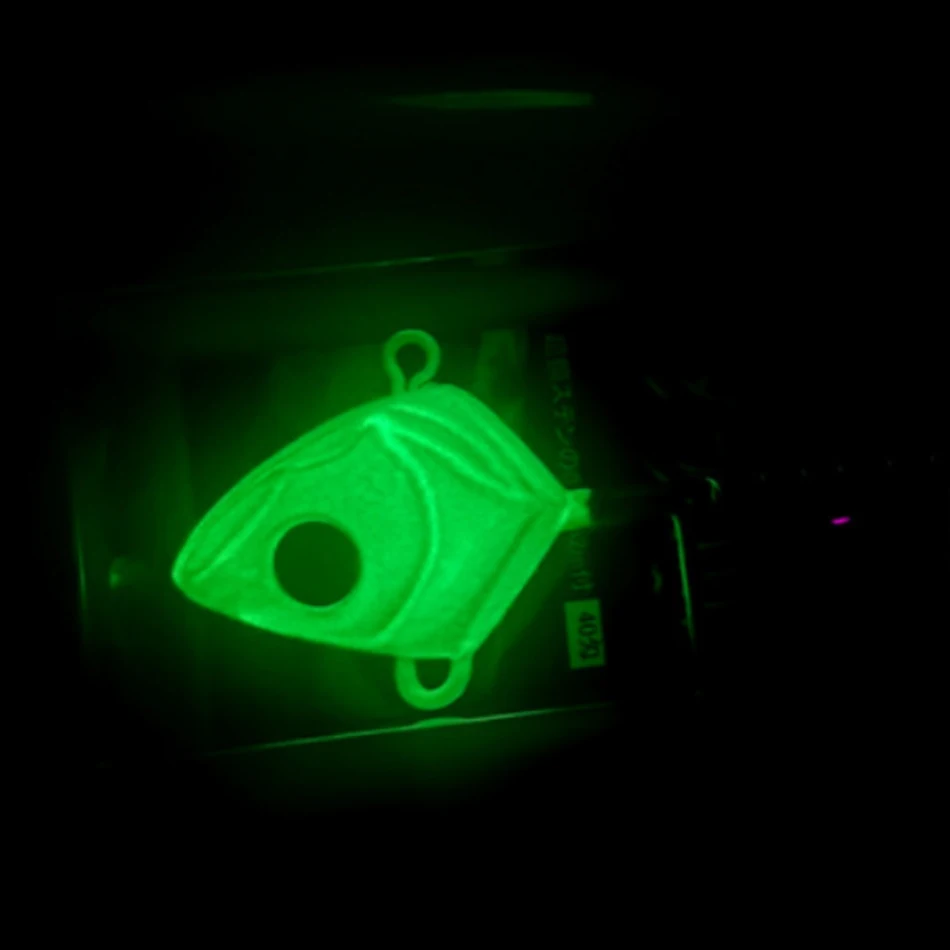 Anzuelo jig head luminoso con pluma de cola – 15g a 225g - imagen 2