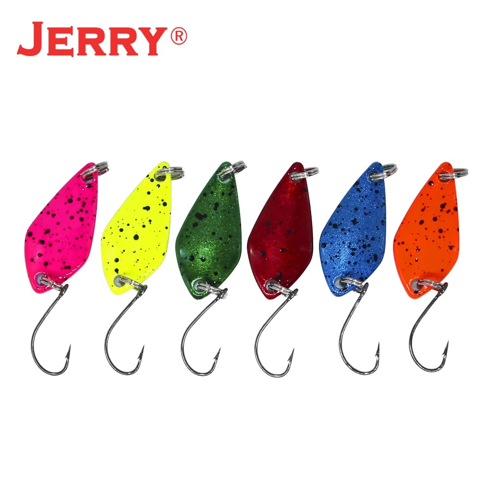 Jerry Cucharas de pesca UV micro para trucha – Señuelos metal - imagen 2
