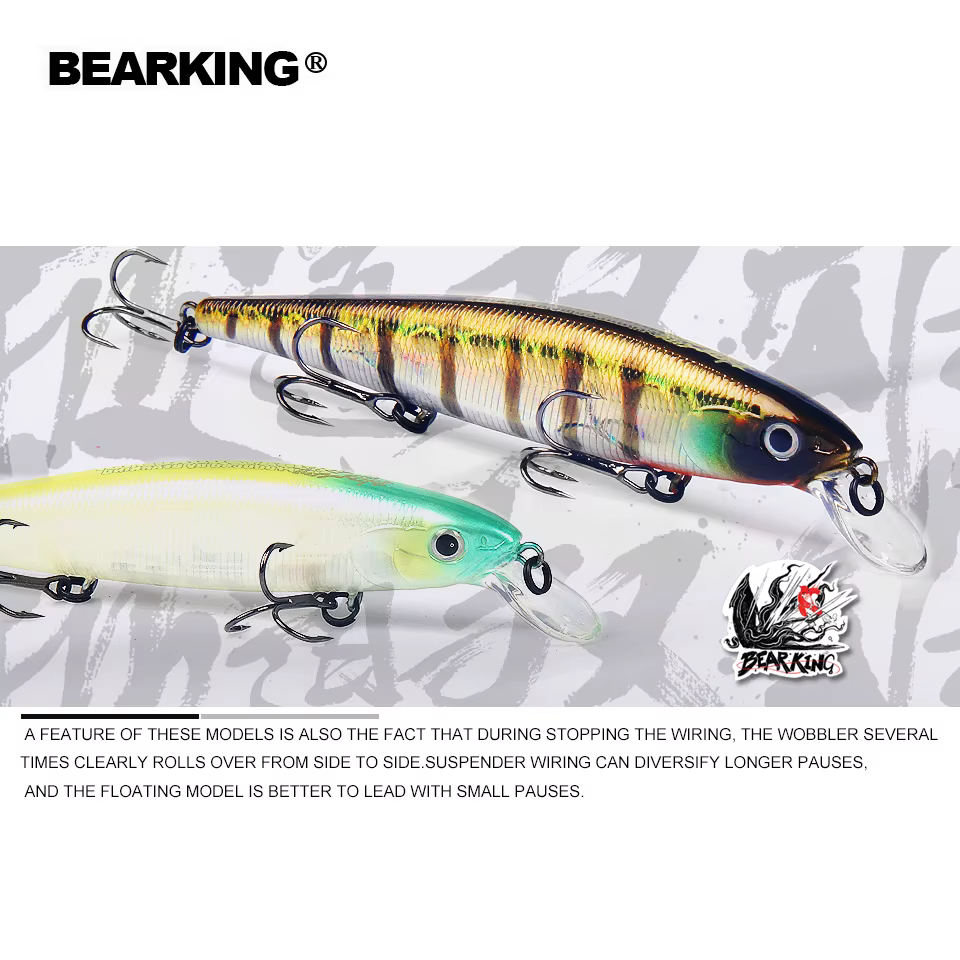 Bearking 115mm 16g Jerkbait Flotante – Para Lucio y Lubina - imagen 3