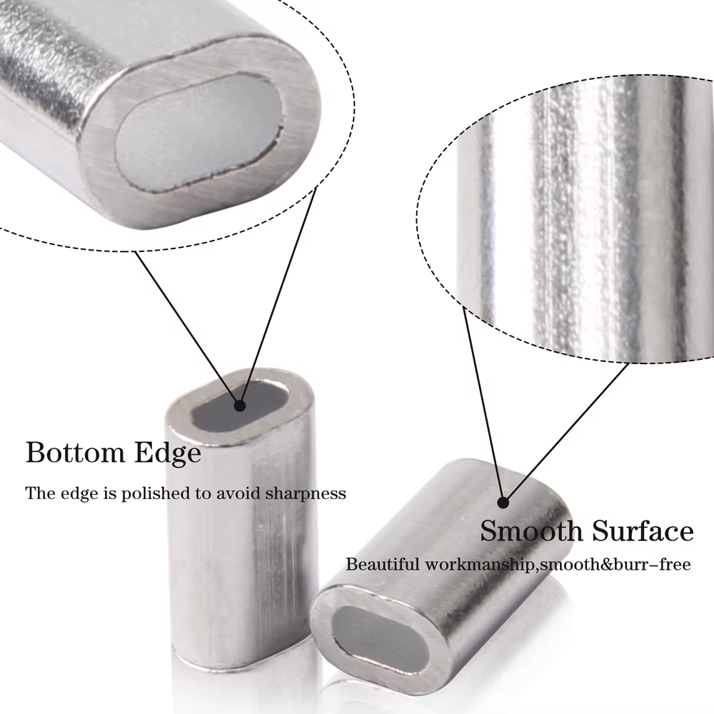 Manguitos crimpado de aluminio - Conectores resistentes línea pesca - imagen 4