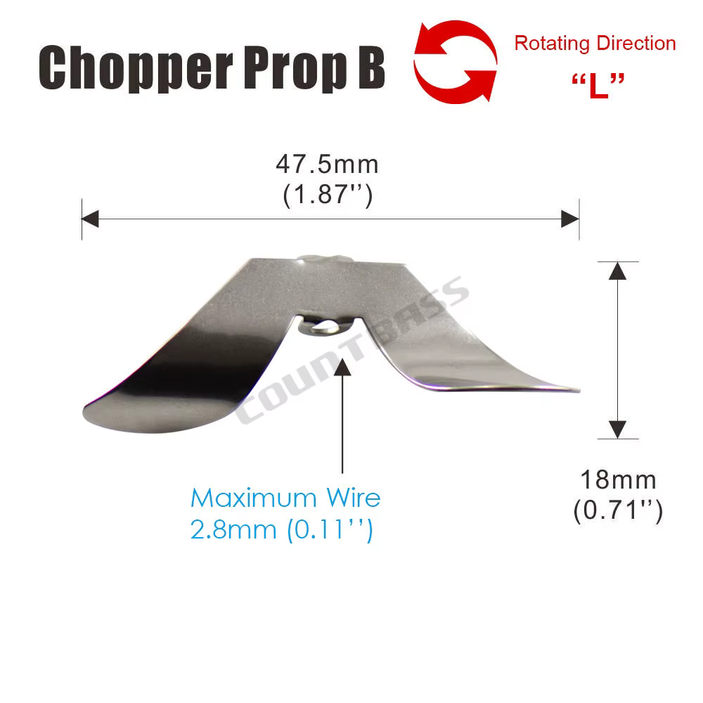 Countbass cuchillas giratorias para zumbador acero inoxidable - imagen 2