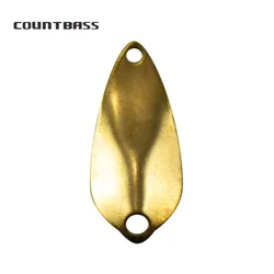 Cucharas giratorias Countbass 1,2g latón blanco trucha