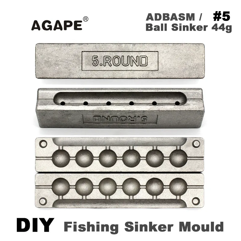 Agape ADBASM molde DIY para plomos de pesca con celdas - imagen 4