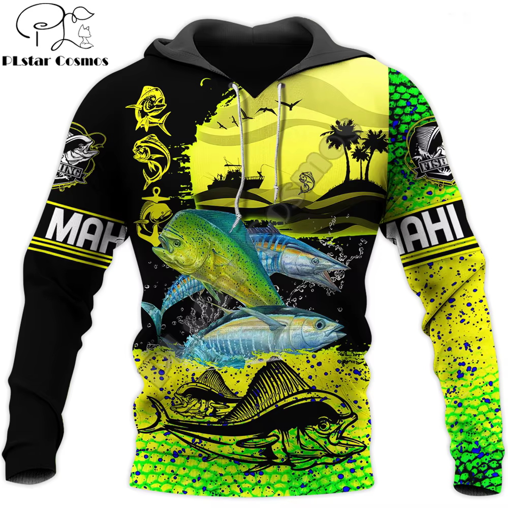 MahiMahi Sudadera Pesca Forro Polar con Capucha 3D Cremallera Trasera - imagen 3