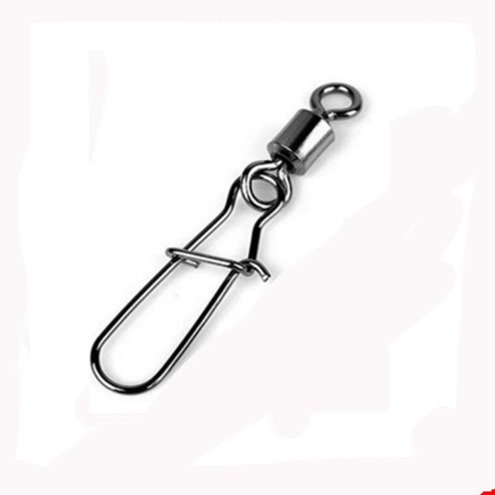 Desviador giratorio inoxidable con mosqueton para pesca - imagen 4