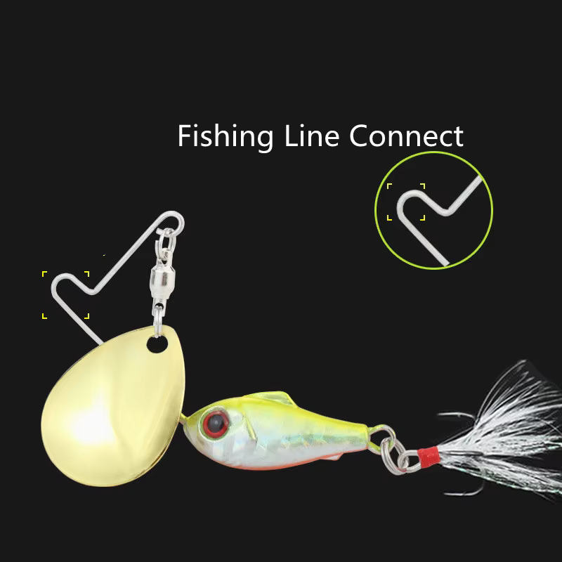 Spinnerbait Señuelo de Pesca Rotación 360º Cebo 15g - imagen 3