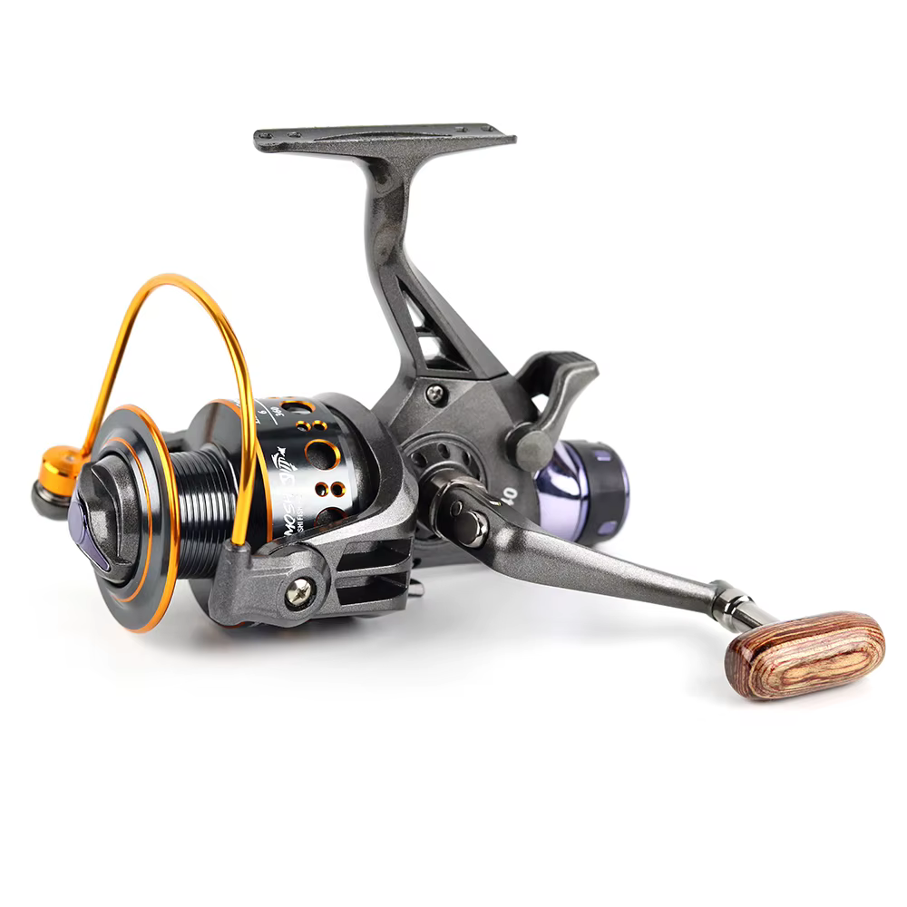 MG Carrete de pesca con freno doble para carpa - rueda giratoria - imagen 2