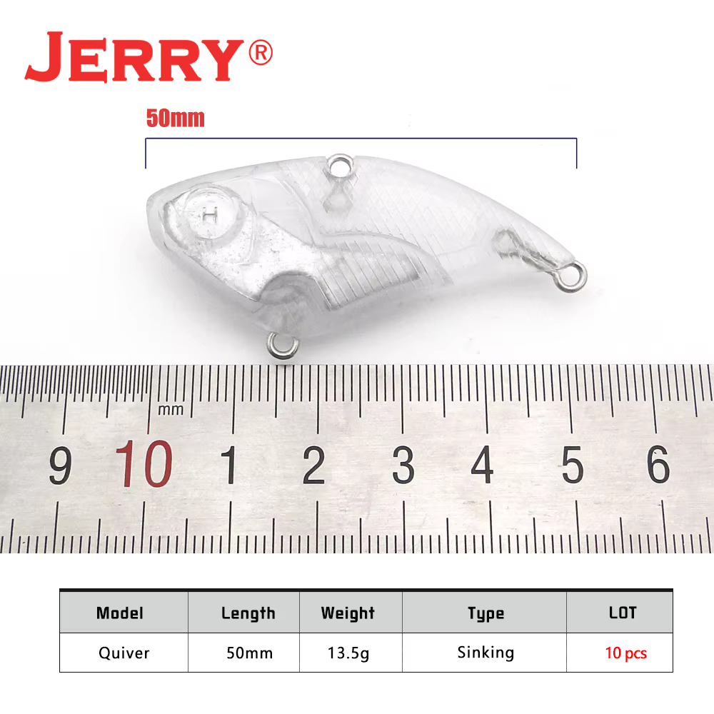 Cebo duro VIB Jerry Quiver Señuelos - Crankbait cuerpo blanco - imagen 5