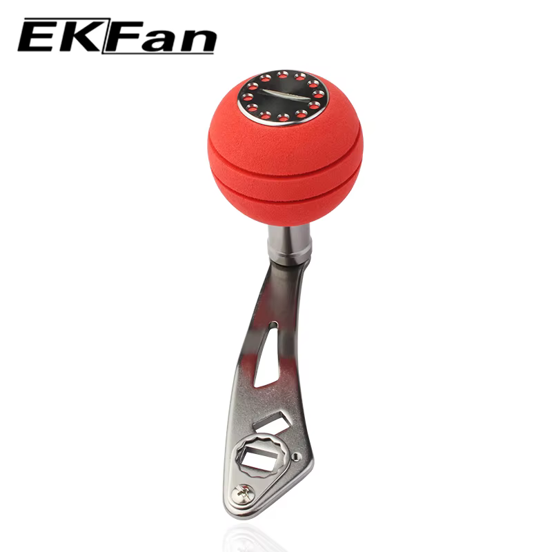 EKFan Mango carrete aluminio 94mm – Perilla EVA doble agujero - imagen 4
