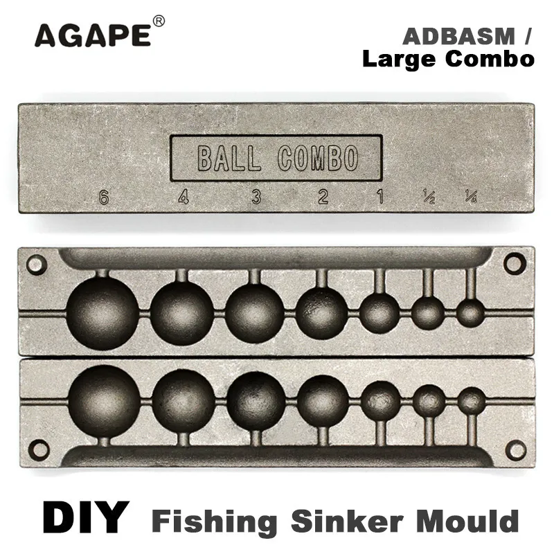 Agape DIY Molde de Plomo Bola Grande - imagen 4