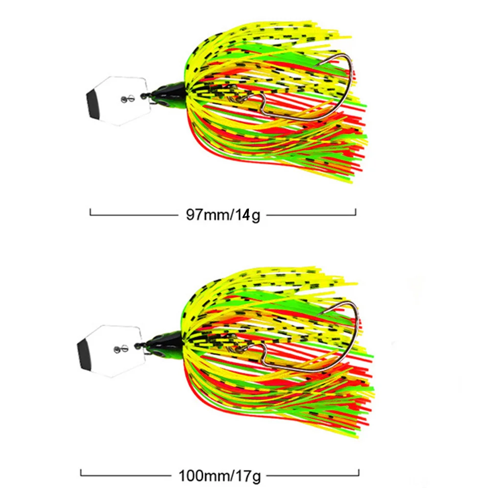 Spinnerbait 14-17g con falda de goma – Señuelo para lucio - imagen 3