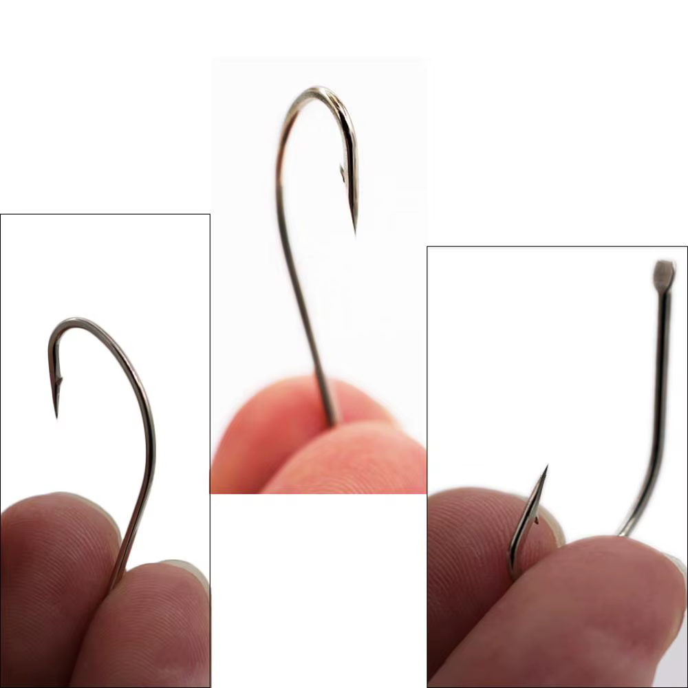 Anzuelos de mosca en acero al carbono serie 1/0-14 para vinilo