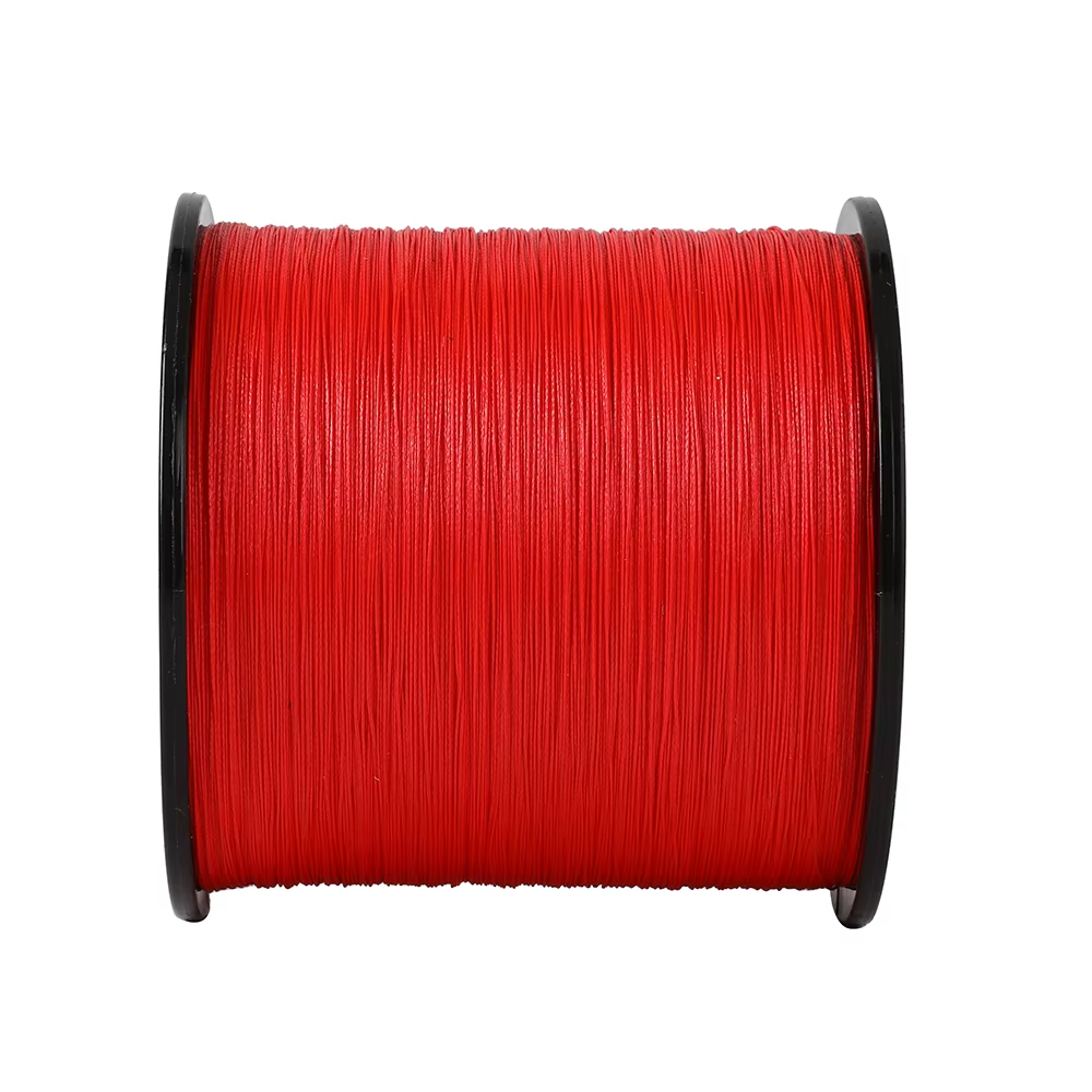 Trenza Hercules PE 4 hebras – Sedal trenzado rojo para pesca - imagen 4