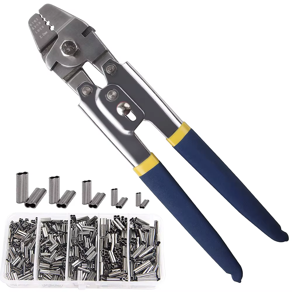 Kit completo de manguitos y alicates de pesca