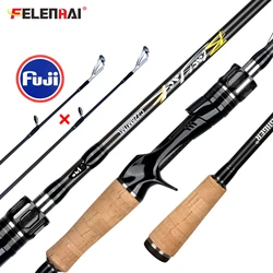 Felenhai Blackjack Casting 5-80g – Caña acción media con anillas Fuji CI